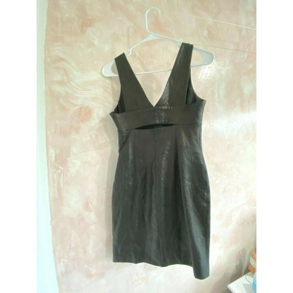 Robert Rodriguez leather Black dress size 2 New! - Picture 2 of 6
